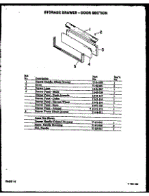 13 - Storage Drawer-Door Section parts for Amana Microwave QMD-800 from AppliancePartsPros.com