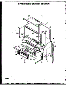14 - Upper Oven Cabinet Section parts for Amana Microwave QMD-800 from AppliancePartsPros.com