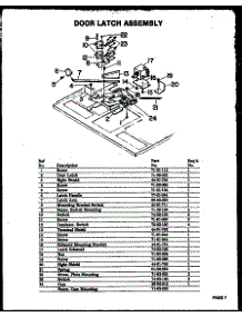 02 - Door Latch Assy parts for Amana Microwave QMD-810 from AppliancePartsPros.com