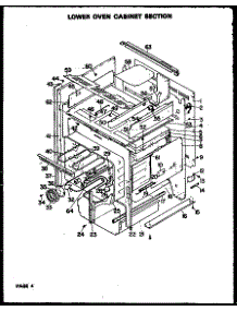 05 - Lower Oven Cabinet Section parts for Amana Microwave QMD-810 from AppliancePartsPros.com
