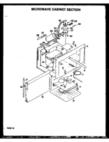 06 - Microwave Cabinet Section parts for Amana Microwave QMD-810 from AppliancePartsPros.com
