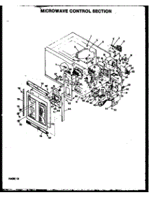 07 - Microwave Control Section parts for Amana Microwave QMD-810 from AppliancePartsPros.com