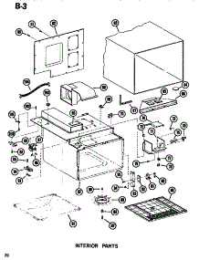 03 - Interior parts for Amana Microwave R1E / P7107903M from AppliancePartsPros.com