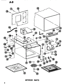03 - Interior parts for Amana Microwave R1E / P7107902M from AppliancePartsPros.com