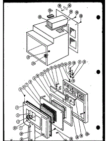03 - Exterior Parts parts for Amana Microwave R-1J / P7152001M from AppliancePartsPros.com