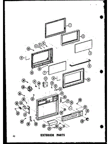 02 - Exterior Parts parts for Amana Microwave R-2 / P7130601M from AppliancePartsPros.com