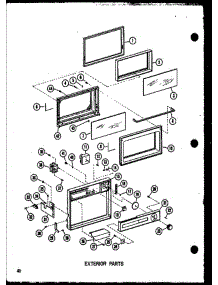 04 - Exterior Parts parts for Amana Microwave R-2 / P7130602M from AppliancePartsPros.com