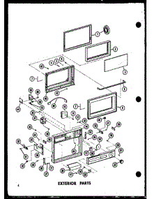 02 - Exterior Parts parts for Amana Microwave R-3 / P7338901M from AppliancePartsPros.com