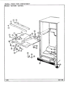 03 - Shelves & Accessories parts for Magic Chef Refrigerator RB173PW / DG40A from AppliancePartsPros.com
