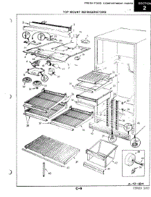 03 - Fresh Food Compartment parts for Magic Chef Refrigerator RB17CA-2A / 4A75B from AppliancePartsPros.com