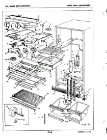 03 - Fresh Food Compartment parts for Magic Chef Refrigerator RB17CA-3A / 4D41A from AppliancePartsPros.com