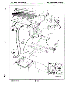 02 - Unit Compartment & System parts for Magic Chef Refrigerator RB17CN-1A / 4A74B from AppliancePartsPros.com