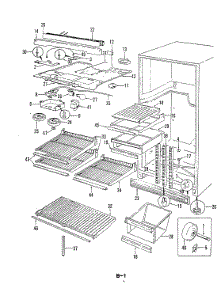 03 - Fresh Food Compartment parts for Magic Chef Refrigerator RB17EN-2A / 5C43B from AppliancePartsPros.com