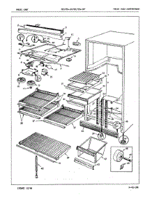 03 - Fresh Food Compartment parts for Magic Chef Refrigerator RB17EN-2A / 7C03A from AppliancePartsPros.com