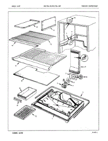 02 - Freezer Compartment parts for Magic Chef Refrigerator RB17EY-2A / 7C03A from AppliancePartsPros.com