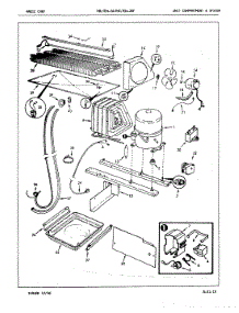 04 - Unit Compartment & System parts for Magic Chef Refrigerator RB17EY-2A / 7C03A from AppliancePartsPros.com