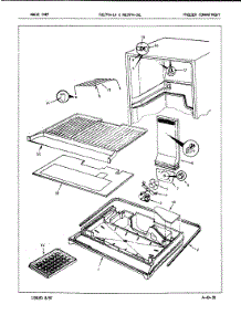 02 - Freezer Compartment parts for Magic Chef Refrigerator RB17FA-1AL / 7C35B from AppliancePartsPros.com