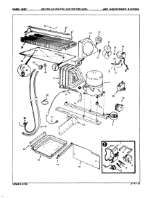 04 - Unit Compartment & System parts for Magic Chef Refrigerator RB17FA2AF / 7D65A from AppliancePartsPros.com