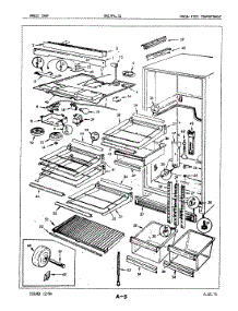 03 - Fresh Food Compartment parts for Magic Chef Refrigerator RB17FA-3A / 7C16A from AppliancePartsPros.com