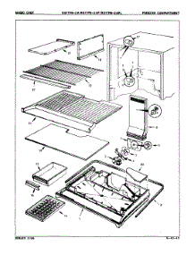 02 - Freezer Compartment parts for Magic Chef Refrigerator RB17FN-2 / 8C45A from AppliancePartsPros.com