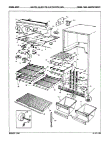03 - Fresh Food Compartment parts for Magic Chef Refrigerator RB17FN2AFL / 7D65B from AppliancePartsPros.com
