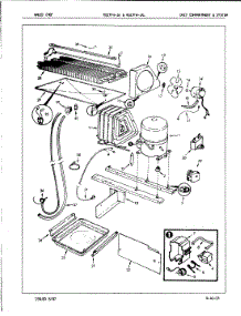 02 - Unit Compartment & System parts for Magic Chef Refrigerator RB17FY-1A / 7C35A from AppliancePartsPros.com