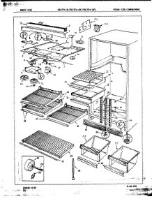 03 - Fresh Food Compartment parts for Magic Chef Refrigerator RB17FY-2A / 7C13A from AppliancePartsPros.com