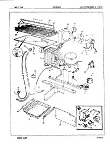 04 - Unit Compartment & System parts for Magic Chef Refrigerator RB17GN-3A / 7C36A from AppliancePartsPros.com