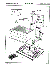 02 - Freezer Compartment parts for Magic Chef Refrigerator RB17HA-1A / 8C61A from AppliancePartsPros.com