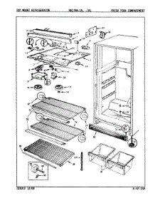 03 - Fresh Food Compartment parts for Magic Chef Refrigerator RB17HA-1A / 8C61A from AppliancePartsPros.com