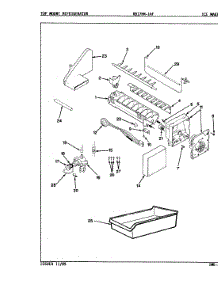 04 - Ice Maker parts for Magic Chef Refrigerator RB17HA1AF / 9B51A from AppliancePartsPros.com