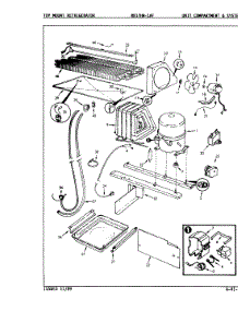 05 - Unit Compartment & System parts for Magic Chef Refrigerator RB17HA1AF / 9B51A from AppliancePartsPros.com