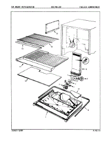 02 - Freezer Compartment parts for Magic Chef Refrigerator RB17HA2AF / 8C63A from AppliancePartsPros.com