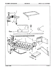 05 - Water & Ice Dispenser parts for Magic Chef Refrigerator RB17HA2AF / 8C63A from AppliancePartsPros.com