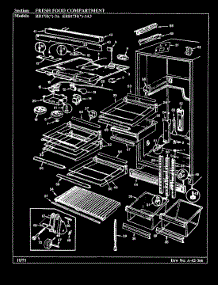 02 - Freezer Compartment parts for Magic Chef Refrigerator RB17HA-3A / 8C65AA from AppliancePartsPros.com