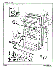 03 - Unit Compartment & System parts for Magic Chef Refrigerator RB17HY-2A / 8C64A from AppliancePartsPros.com