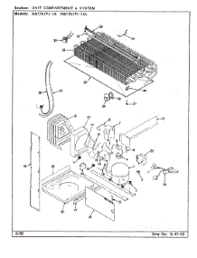 07 - Unit Compartment & System parts for Magic Chef Refrigerator RB17KA-1A / BG21C from AppliancePartsPros.com