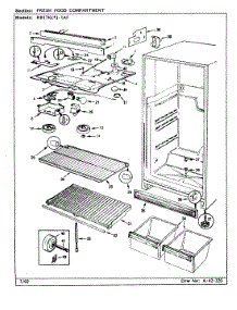 03 - Fresh Food Compartment parts for Magic Chef Refrigerator RB17KA1AF / BG26C from AppliancePartsPros.com