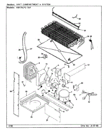 05 - Unit Compartment & System parts for Magic Chef Refrigerator RB17KA1AF / BG26C from AppliancePartsPros.com