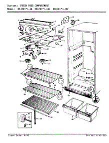 03 - Fresh Food Compartment parts for Magic Chef Refrigerator RB17KA-1AL / AG22A from AppliancePartsPros.com