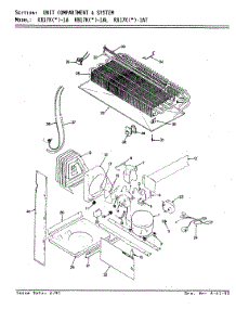 04 - Unit Compartment & System parts for Magic Chef Refrigerator RB17KA-1AL / BG22A from AppliancePartsPros.com