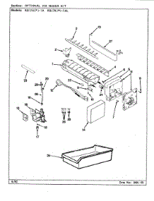 05 - Optional Ice Maker Kit parts for Magic Chef Refrigerator RB17KA-1AL / BG22C from AppliancePartsPros.com