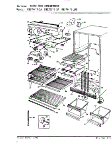 03 - Fresh Food Compartment parts for Magic Chef Refrigerator RB17KA-2A / AG31A from AppliancePartsPros.com