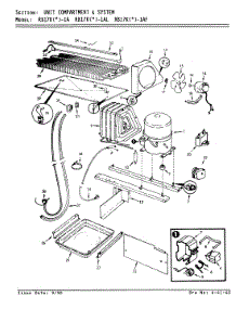 03 - Unit Compartment & System parts for Magic Chef Refrigerator RB17KN1AF / AG23B from AppliancePartsPros.com