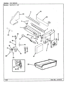 04 - Ice Maker parts for Magic Chef Refrigerator RB17KN1AF / BG26C from AppliancePartsPros.com