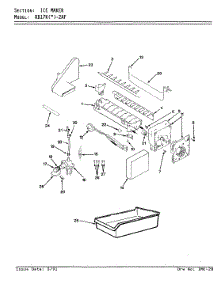 04 - Ice Maker parts for Magic Chef Refrigerator RB17KN2AF / BG36A from AppliancePartsPros.com