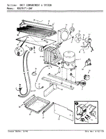 05 - Unit Compartment & System parts for Magic Chef Refrigerator RB17KN2AF / BG36A from AppliancePartsPros.com
