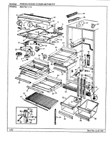 02 - Fresh Food Compartment parts for Magic Chef Refrigerator RB17KN-3A / BG40A from AppliancePartsPros.com