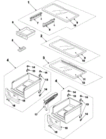 09 - Refrigerator Shelves parts for Samsung Refrigerator RB1844SL from AppliancePartsPros.com
