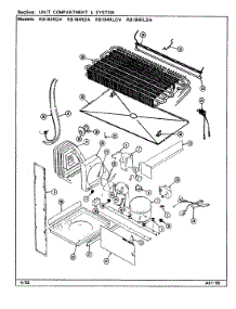 09 - Unit Compartment & System parts for Magic Chef Refrigerator RB184RDV / DG46A from AppliancePartsPros.com